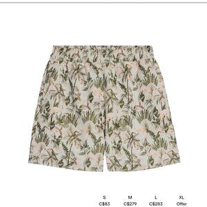 PLEASURES men’s Parrot jacquard bermuda shorts large